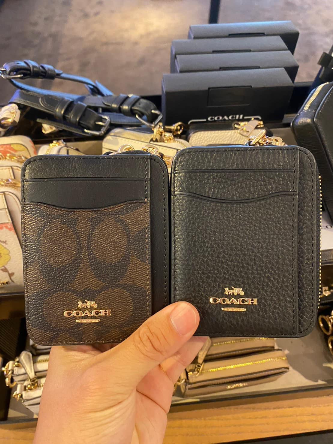 Coach Zip Card Case In Signature Canvas coach-zip-card-case-in-signature-canvas