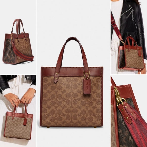 Field 22 coated canvas tote Clearance