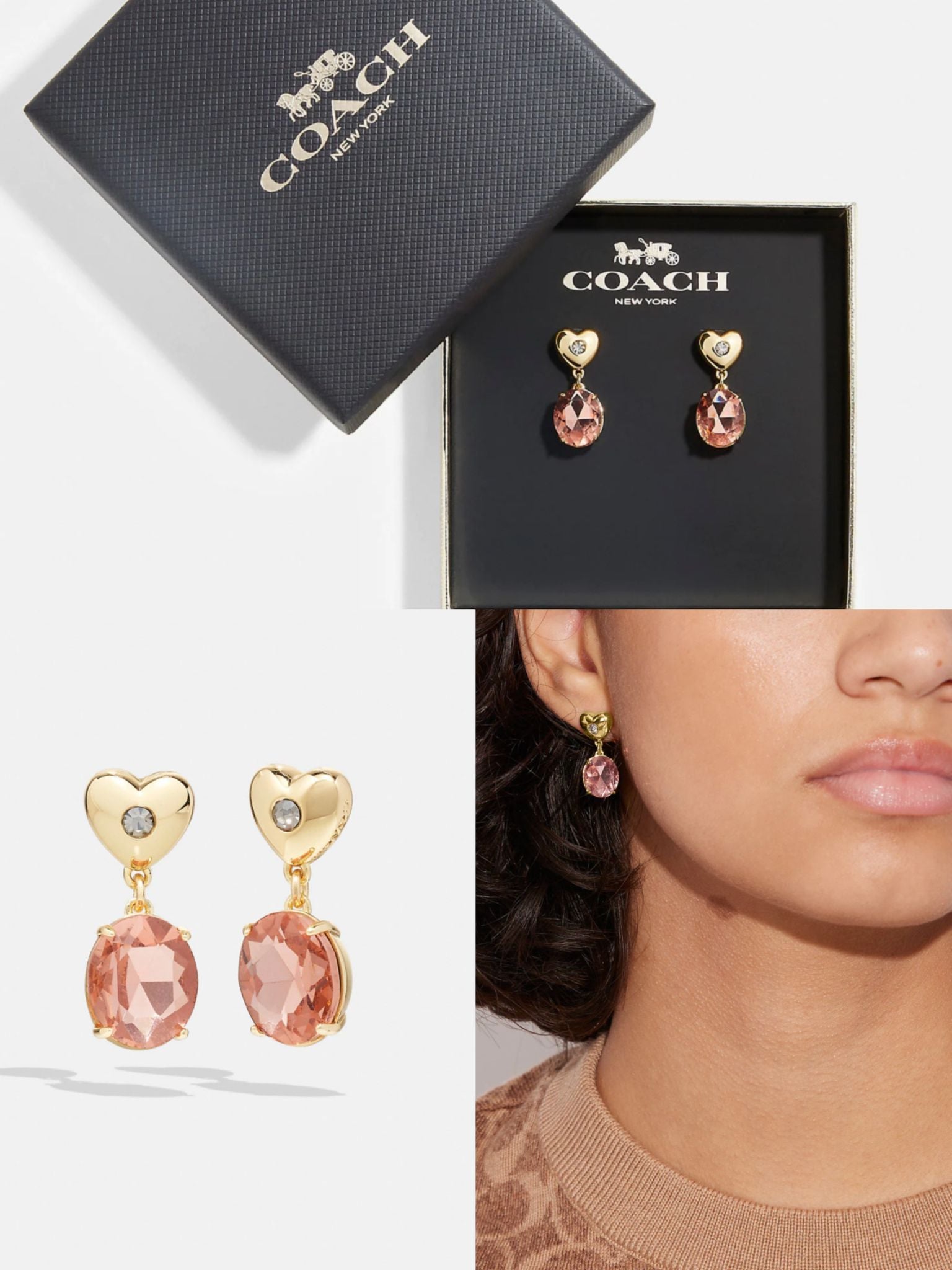 Coach new york earrings Clearance