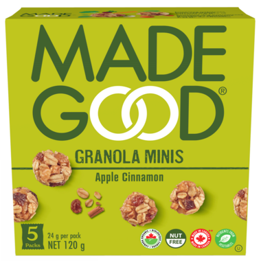 Made Good Organic Apple Cinnamon Granola MINIS 有機蘋果肉桂燕麥波波 24g x 5包