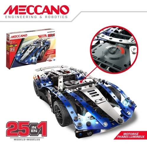 Meccano, 27-in-1 Championship Race Car -Meccano 27 合 1 冠軍賽超級跑車組合