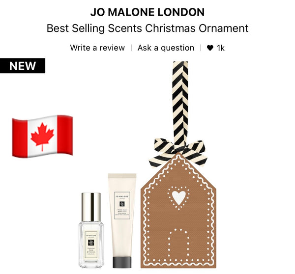 Jo Malone London Christmas Ornament