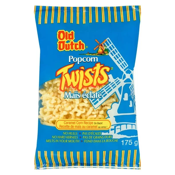 Old Dutch Popcorn Twists Puff Corn Snack 爆米花玉米零食 175g