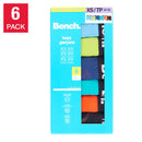 Bench Boys Boxer Brief, 6-pack男童棉質平腳褲Sizes XS--XL （6件套）