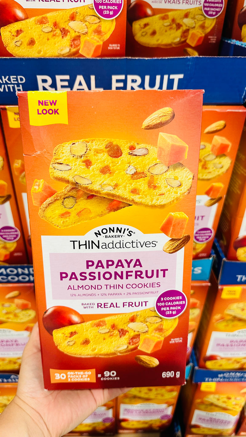 THINaddictives Papaya Passionfruit almond thin cookies薄脆百香果木瓜杏仁餅乾 690g