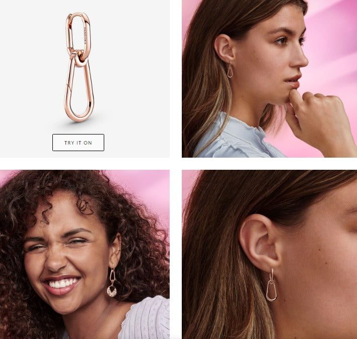 PANDORA Pandora ME Single Hoop Link Earring