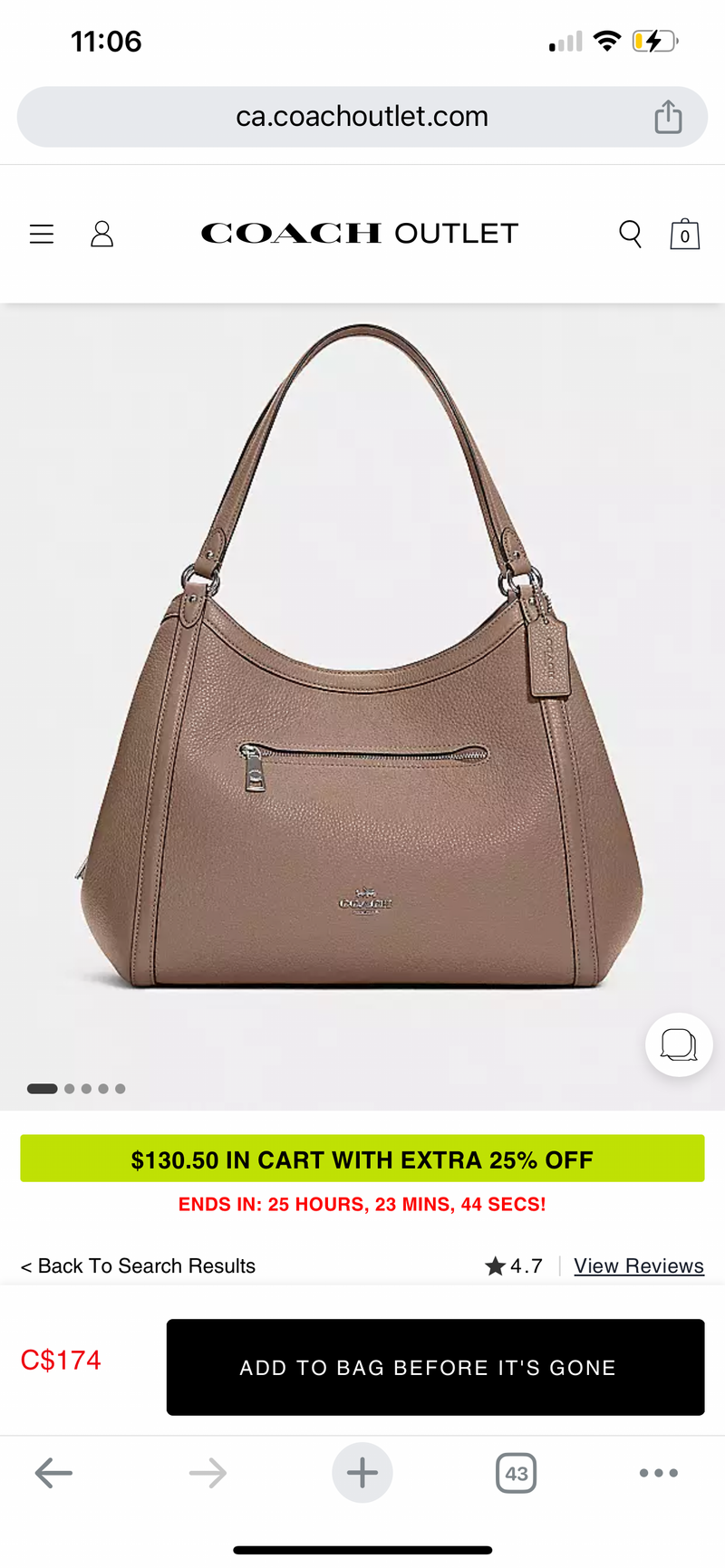 Coach Kristy Shoulder Bag