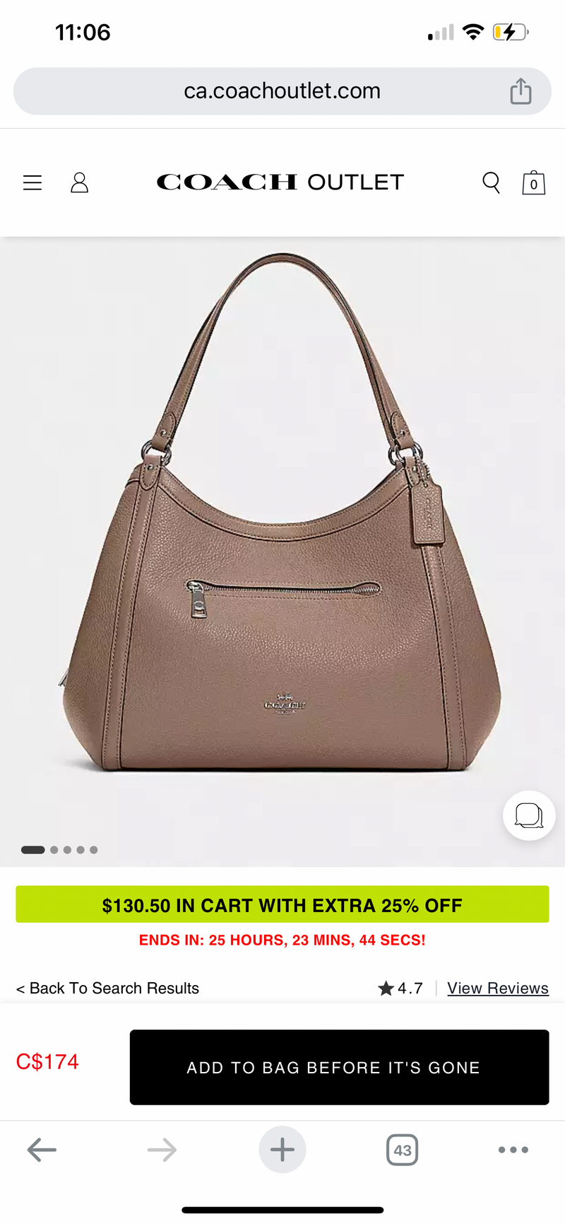Coach mia shoulder bag 2025 review