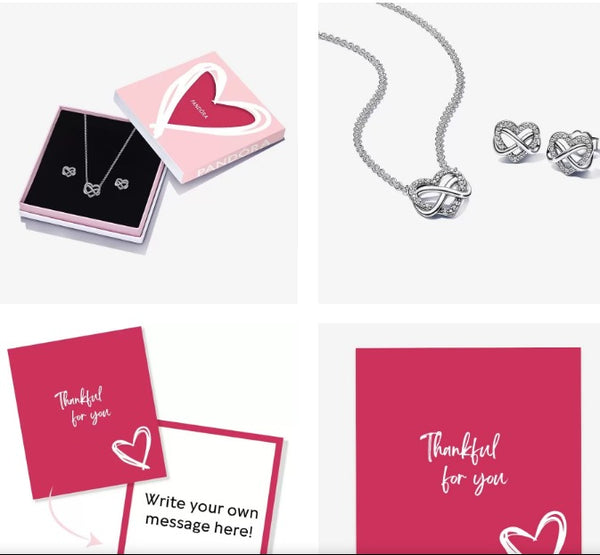 PANDORA Sparkling Infinity Heart Jewelry Gift Set