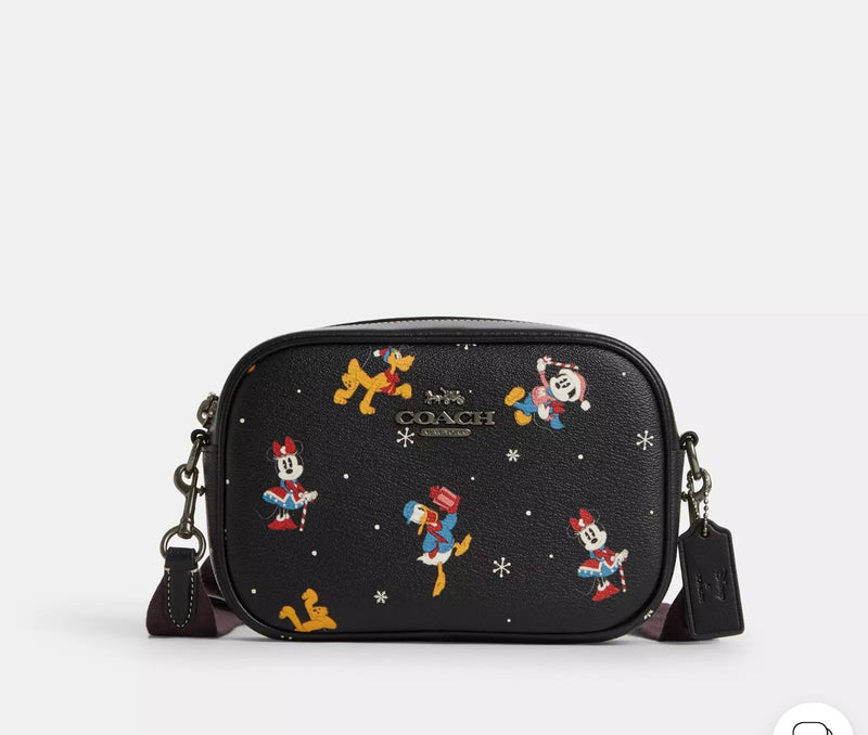 Coach Disney X Coach Mini Jamie Camera Bag With Holiday Print