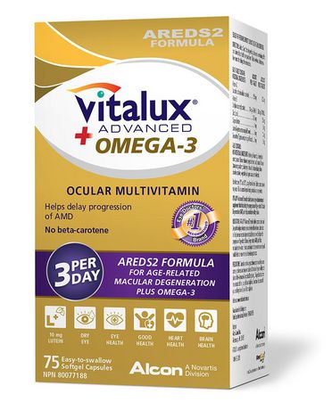 VITALUX Advanced Plus Omega-3, Ocular Multivitamin 75caps高效護眼綜合維生素 75粒