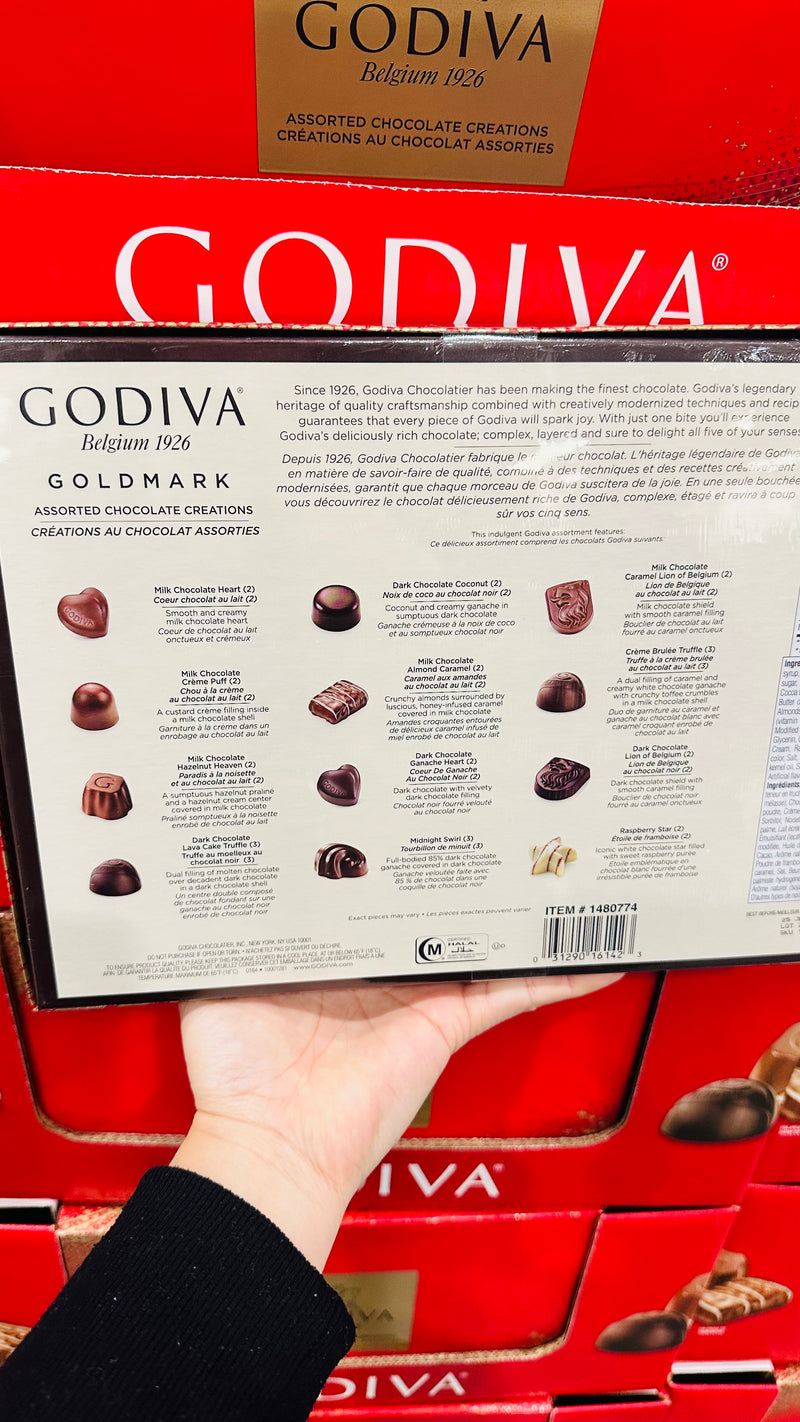 Godiva Assorted Chocolates Creations 金裝豪華雜錦朱古力禮盒 311g