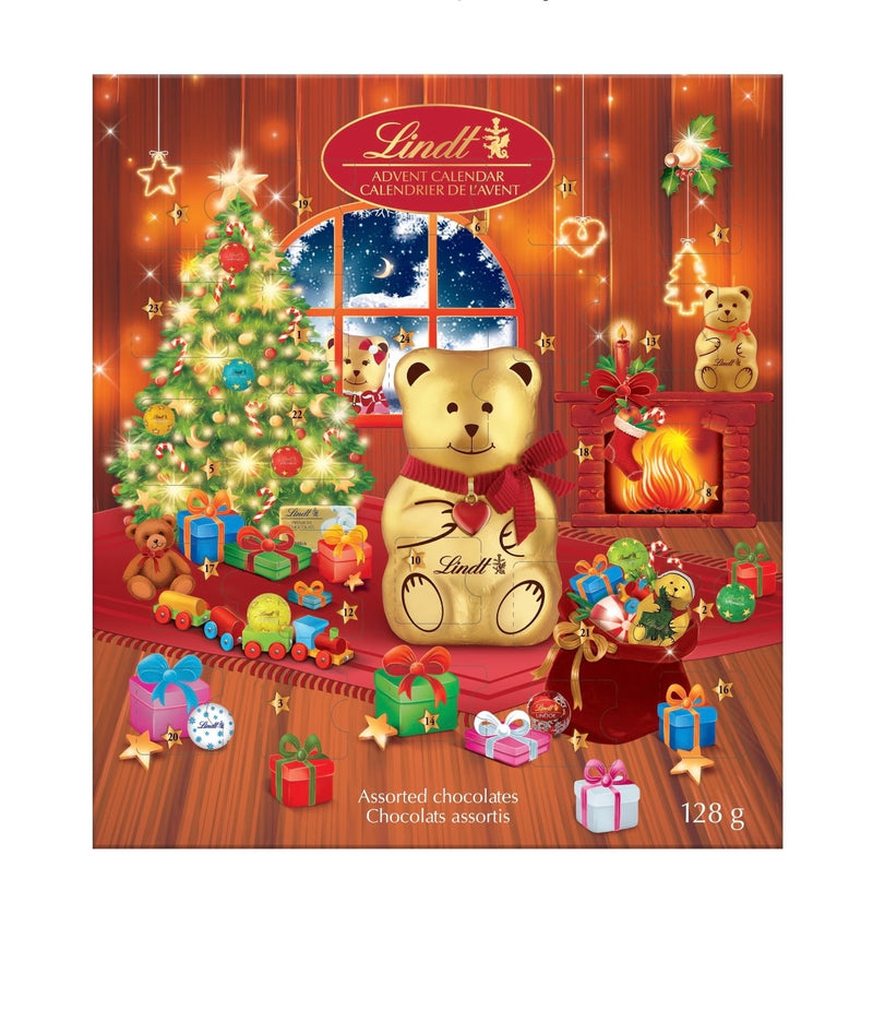Lindt TEDDY Assorted Milk Chocolate Advent Calendar Christmas Chocolates 聖誕朱古力倒數日記128g