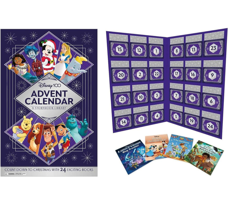 DISNEY 100周年紀念版Disney 100 Advent Calendar a Storybook- Coutndown to Christmas with 24 Exciting Storybooks