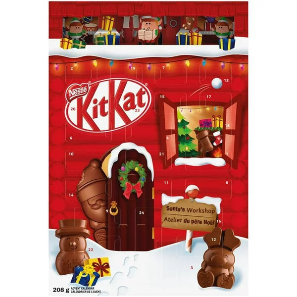 Nestle KITKAT Christmas Holiday Chocolate Advent Calendar 208g 雀巢巧克力聖誕日曆倒數月曆 208 g