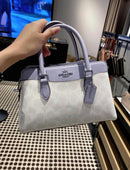 Coach Mini Darcie Carryall In Signature Canvas