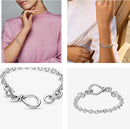 PANDORA Chunky Infinity Knot Chain Bracelet