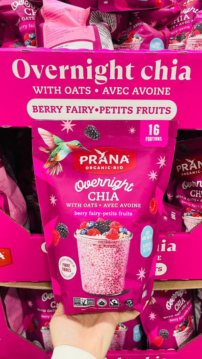 PRANA overnight Chia - Berry Fairy Organic Oat & Chia Mix 混合莓果味 800g