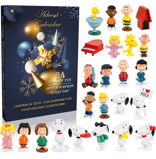Advent Calendar 2023 -24 Days of Advent Box Snoopy Christmas Countdown,Gifts Advent Calendar