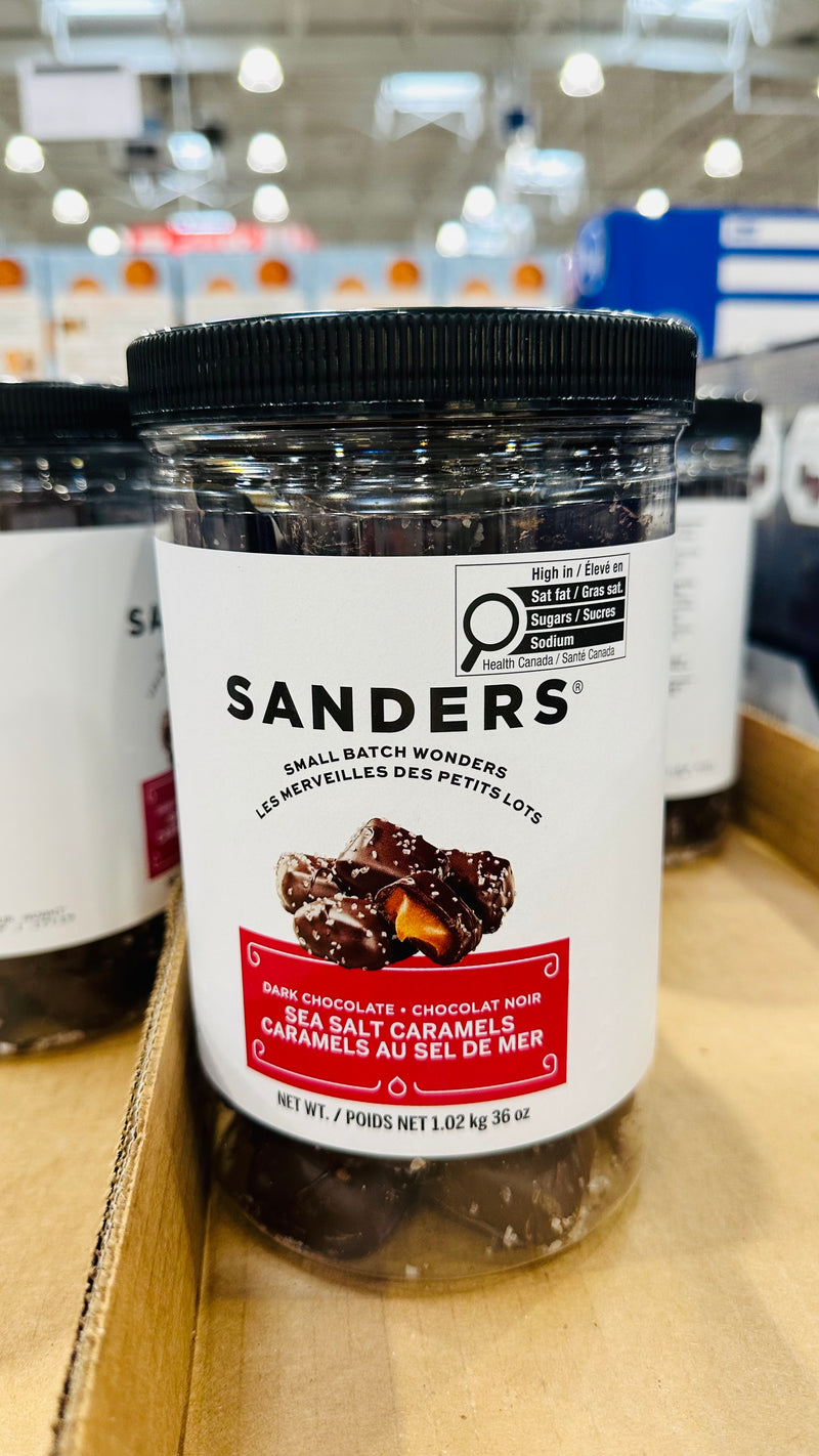 Sanders Dark Chocolate Sea Salt Caramels 1.02kg