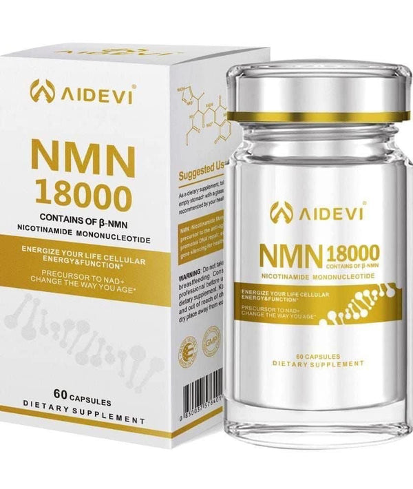 美國製造 AIDEVI NMN 18000+ PQQ 逆齡補充劑 (60粒）