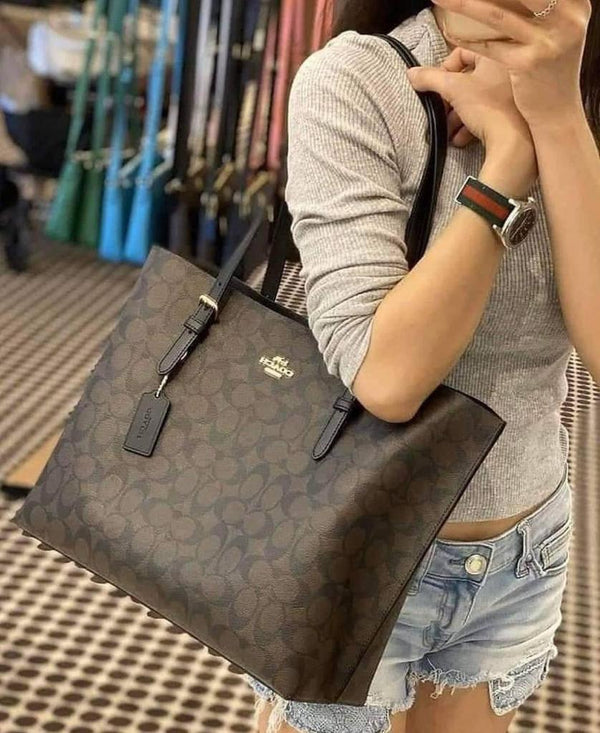 COACH Mollie Tote In Signature Canvas