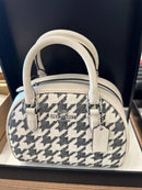 Coach Sydney Satchel With Houndstooth Print