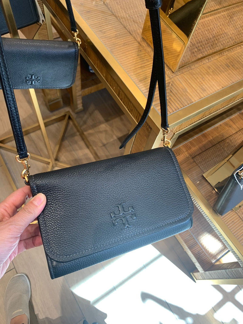 TORY BURCH THEA FLAT WALLET CROSSBODY BAG