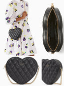Kate Spade Love Shack Quilted Heart Crossbody Purse