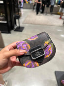 Coach Morgan Card Case On A Chain In Signature Canvas