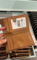 Kate Spade leila small slim bifold wallet in black