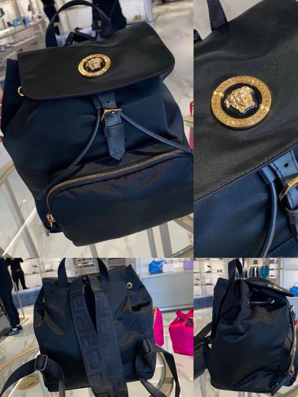 Versace. Nylon Palazzo Medusa Backpack