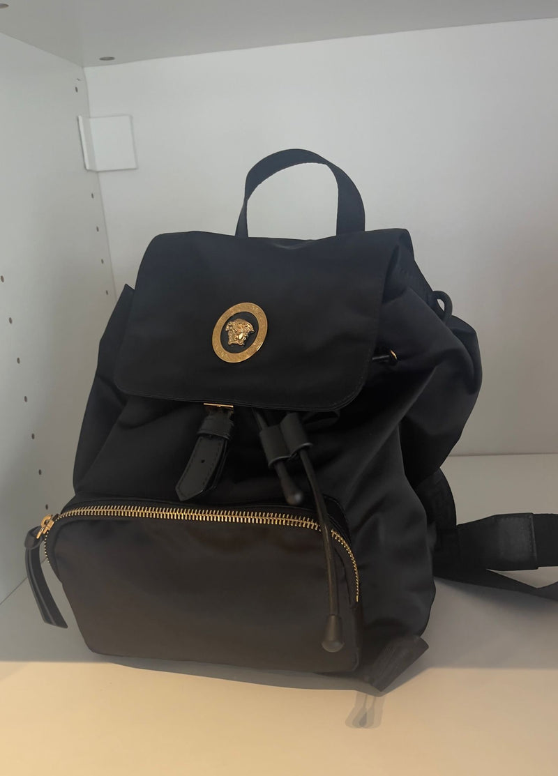 Versace. Nylon Palazzo Medusa Backpack