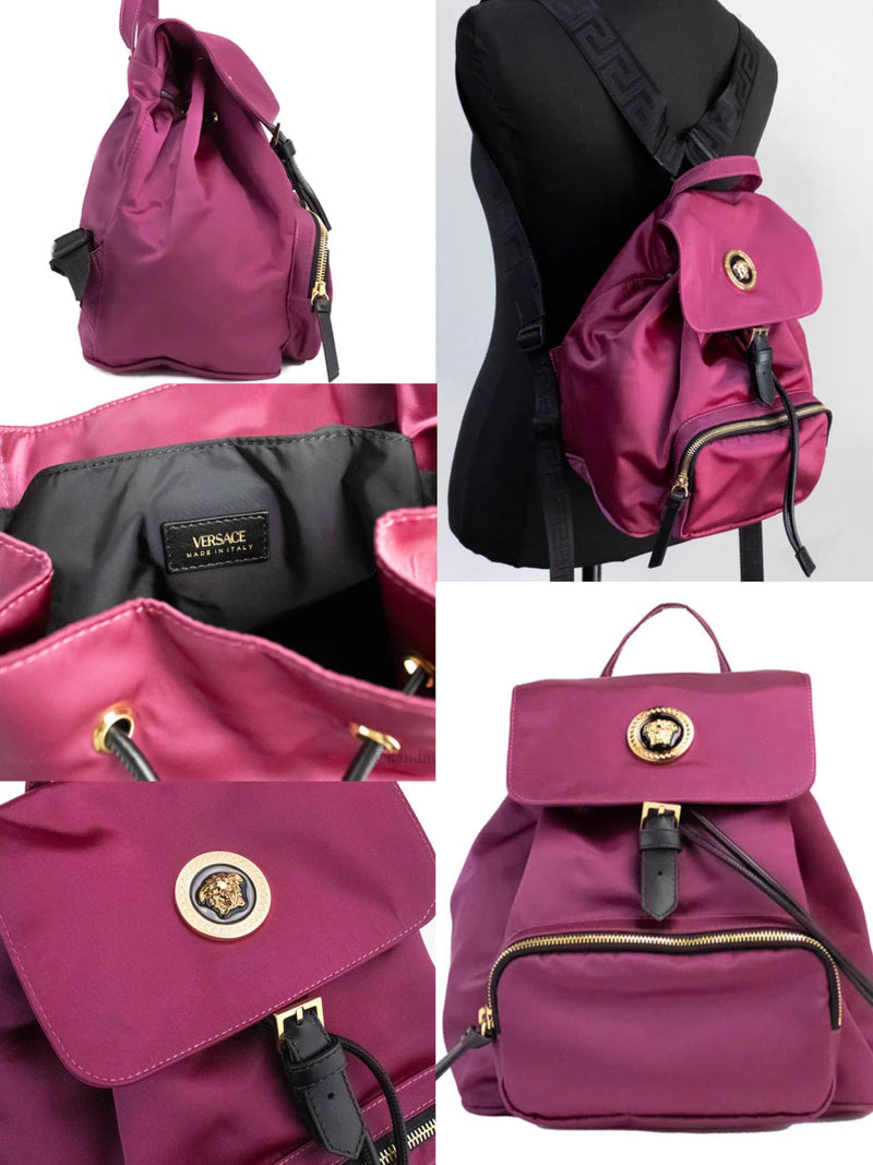 Versace. Nylon Palazzo Medusa Backpack