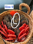 Tory Burch 人字拖 （豹紋）Size 9