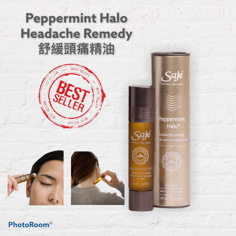 Saje –Peppermint Halo Headache Remedy Roll On 10ml 舒解頭痛精油