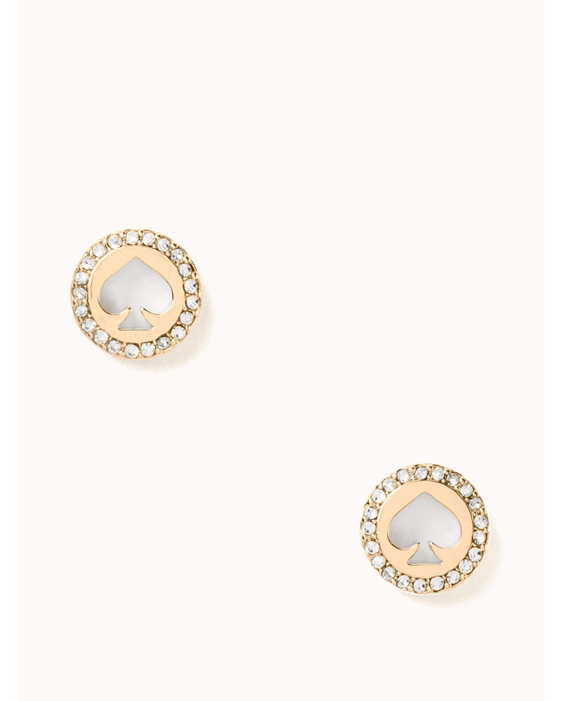 Kate Spade Spot The Spade Pave Halo Spade Studs