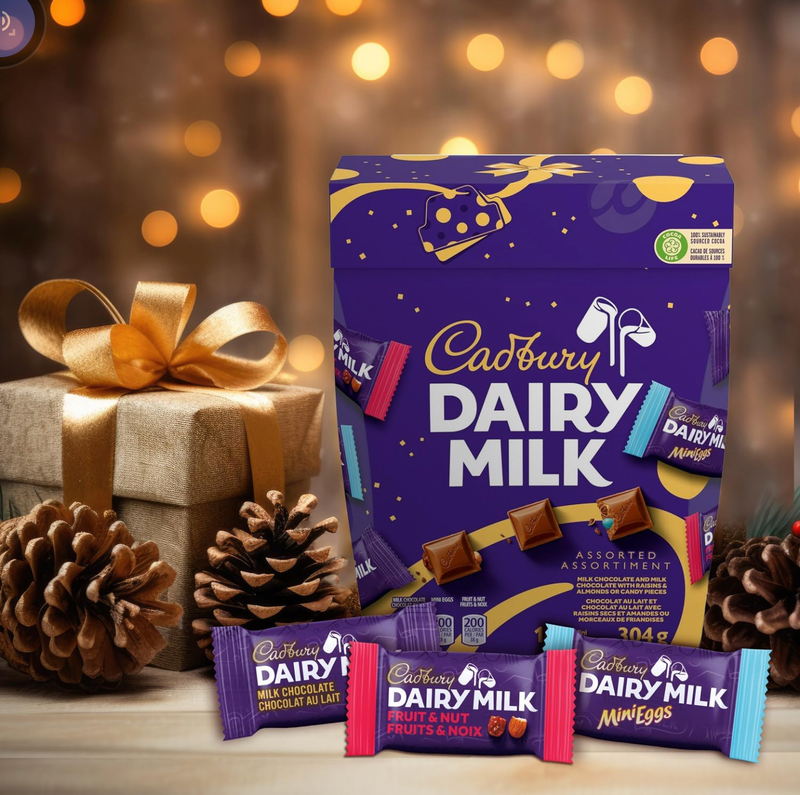 Cadbury Dairy Milk Assorted Mini Bars 吉百利什錦牛奶朱古力 304g (16小包)