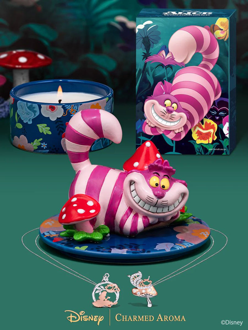 Charmed Aroma-Disney® Cheshire Cat Candle + Jewelry Tray - Necklace Collection 愛麗絲夢遊仙境柴郡貓頸鍊系列