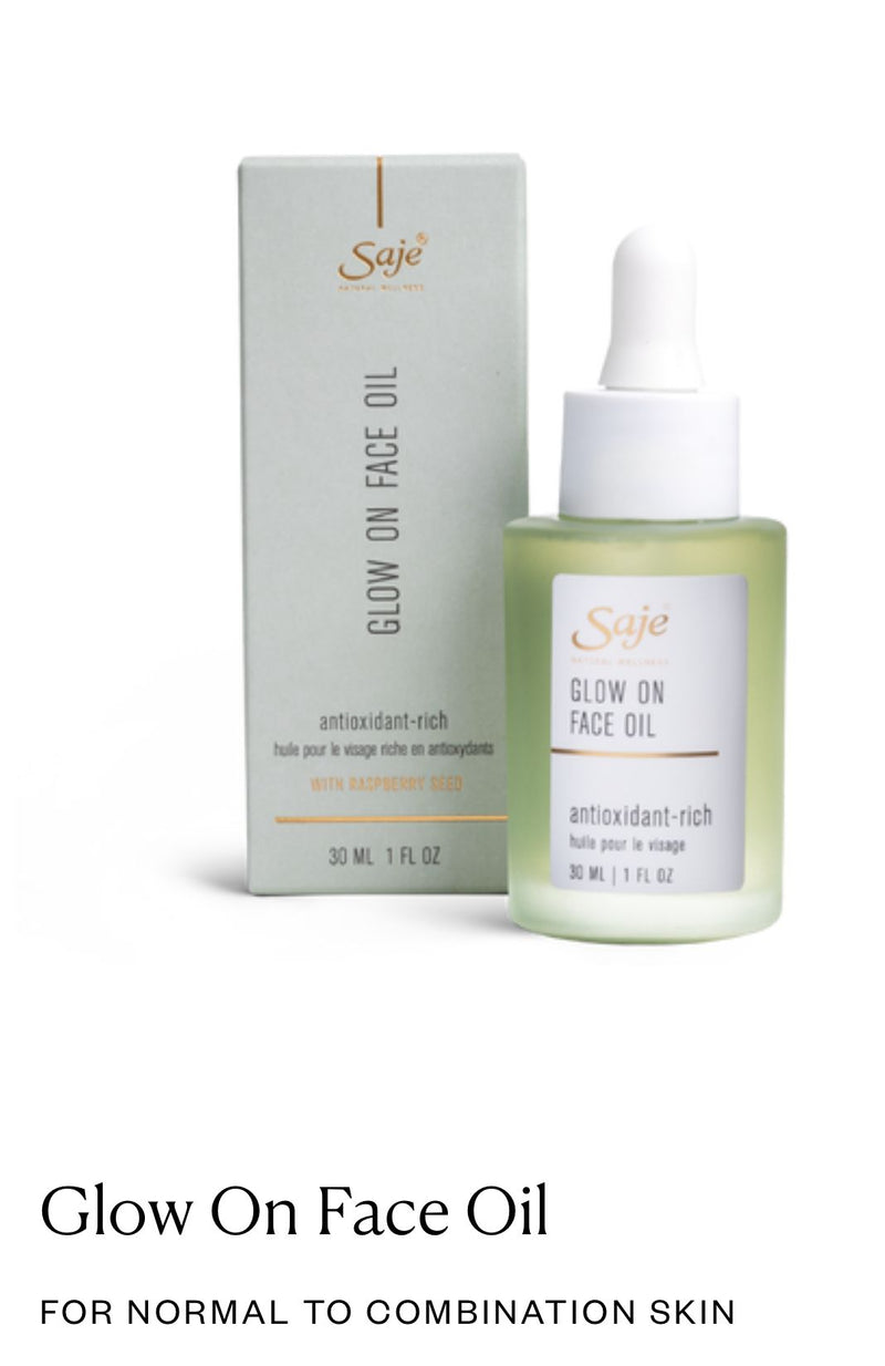 Saje Glow On Face Oil FOR NORMAL TO COMBINATION SKIN 中性及混合性皮膚臉部滋潤油30ml