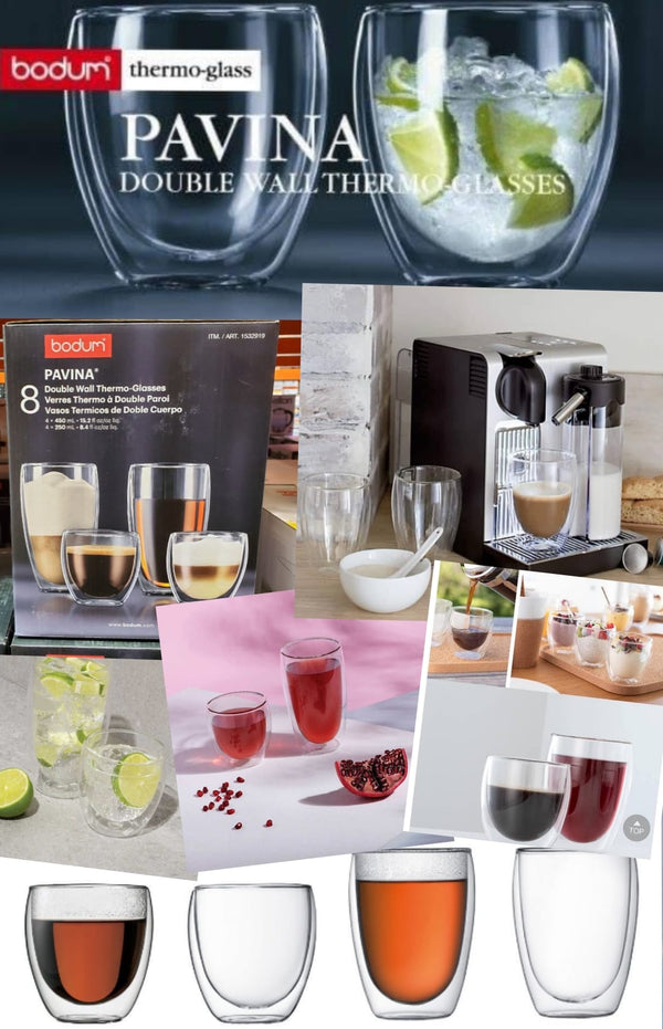 Bodum Pavina Double Wall Thermo-Glasses, Pack of 8 丹麥品牌雙層玻璃杯(一盒8個)