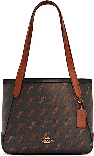 Coach Tote 27 With Horse And Carriage Dot Print