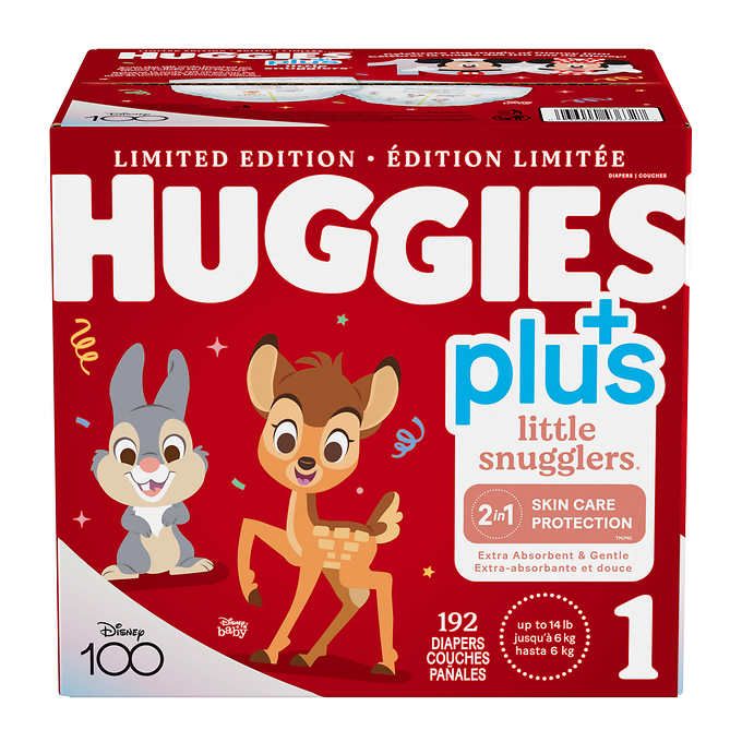 HUGGIES Little Movers Plus Diapers Disney 100周年限量特別版最新嬰幼兒紙尿片Size 1 -2