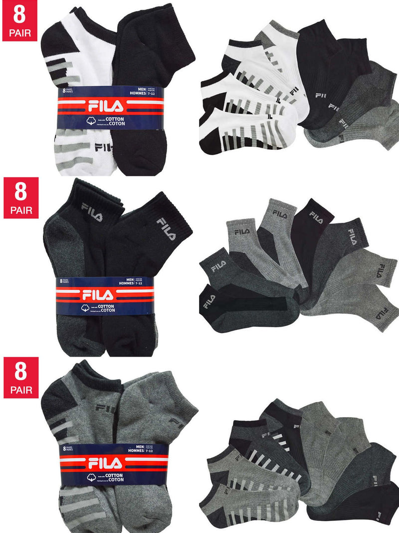 Fila Cotton Sock 🧦 8pkFILA 超值純棉男裝短襪 (8pairs )