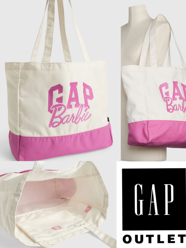 Gap × Barbie™ Adult Recycled Arch Logo Tote Bag