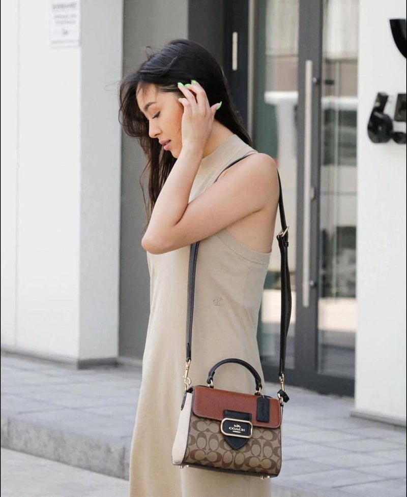 Coach signature morgan satchel Clearance