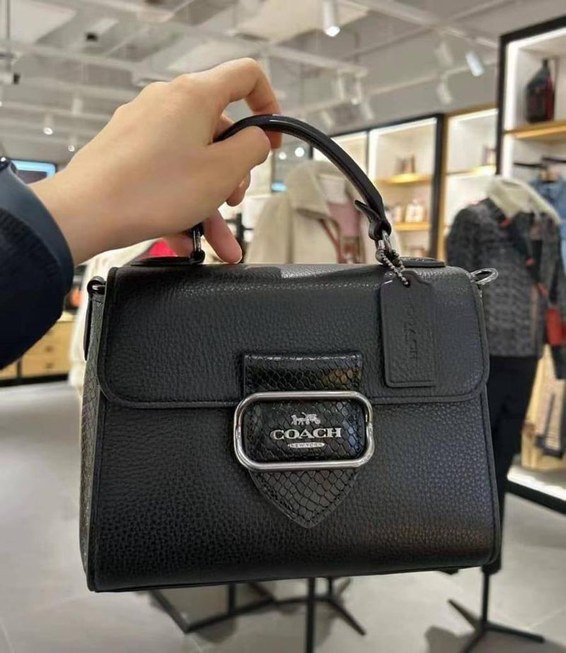 COACH Morgan Top Handle Satchel In Signature