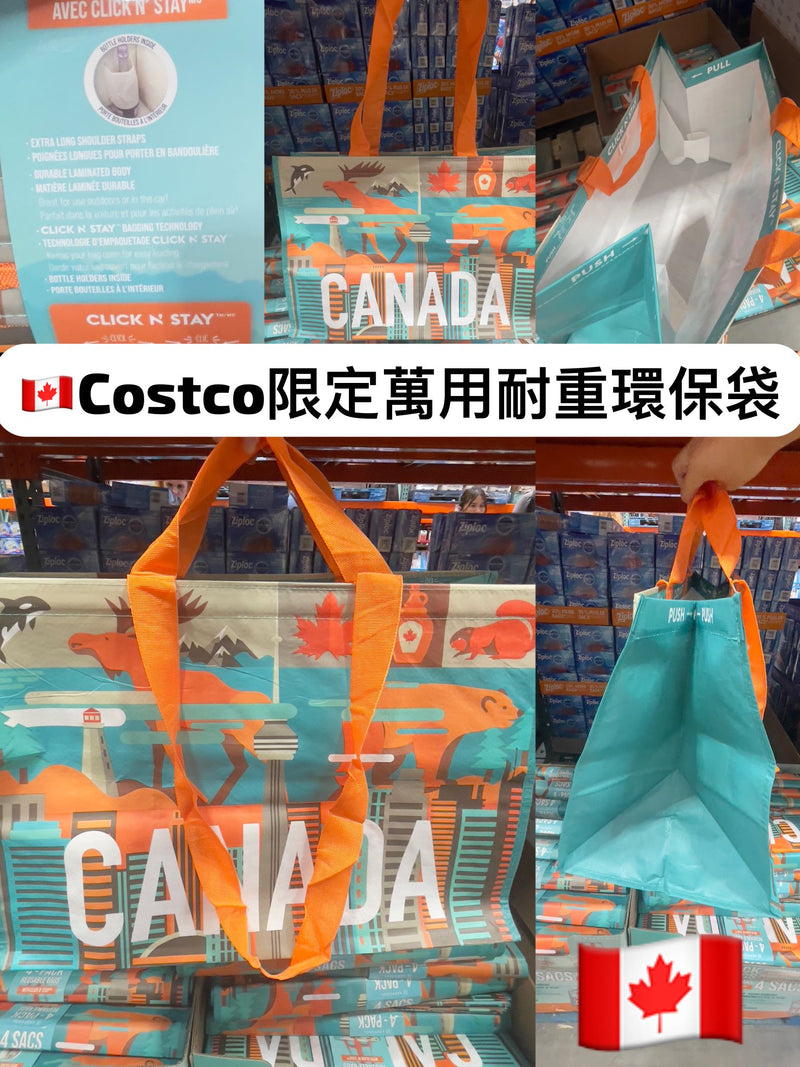 Costco KEEPCOOL RÉUSABLE BAGS 加拿大Costco限定超級萬用超級耐重的購物袋