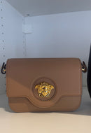 VERSACE Leather LA MEDUSA LOGO Crossbody Bag