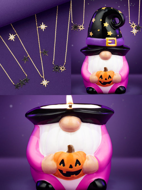 Charmed Aroma Halloween Gnome Candle - Celestial Necklace Collection 萬聖節侏儒蠟燭項鍊系列